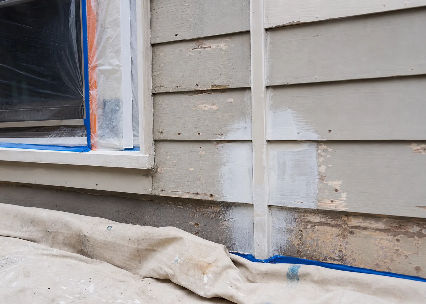 Careful exterior painting craftsmanship detail